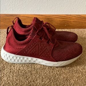 Mcruznm Men’s maroon new balance sneakers